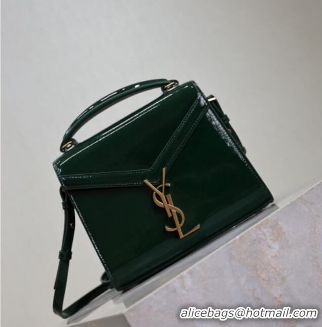 Cheap Design Saint Laurent Cassandre Mini Bag in Patent Leather 602716 Green 2025