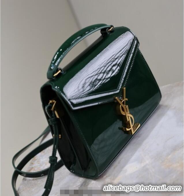 Cheap Design Saint Laurent Cassandre Mini Bag in Patent Leather 602716 Green 2025