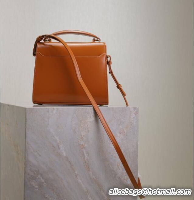 Super Quality Saint Laurent Cassandre Mini Bag in Box Leather 602716 Clay Yellow 2025