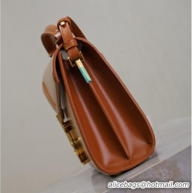 Super Quality Saint Laurent Cassandre Mini Bag in Box Leather 602716 Clay Yellow 2025
