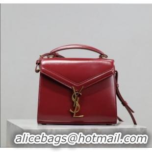 Buy Discount Saint Laurent Cassandre Mini Bag in Box Leather 602716 Red 2025