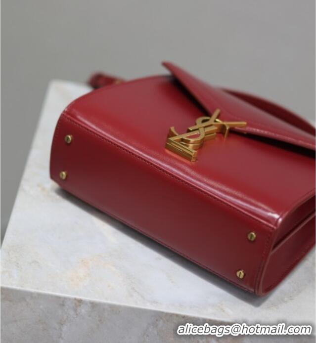 Buy Discount Saint Laurent Cassandre Mini Bag in Box Leather 602716 Red 2025