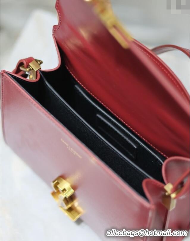 Buy Discount Saint Laurent Cassandre Mini Bag in Box Leather 602716 Red 2025