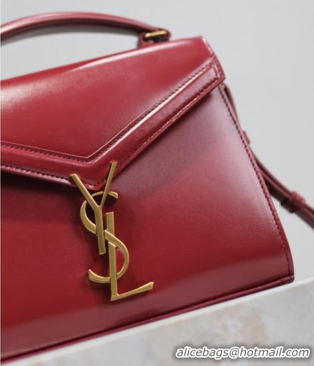 Buy Discount Saint Laurent Cassandre Mini Bag in Box Leather 602716 Red 2025
