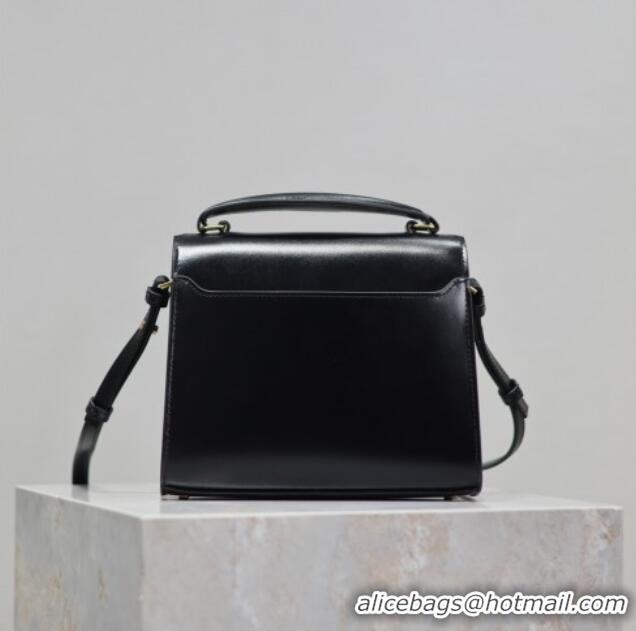 Promotional Saint Laurent Cassandre Mini Bag in Box Leather 602716 Black 2025