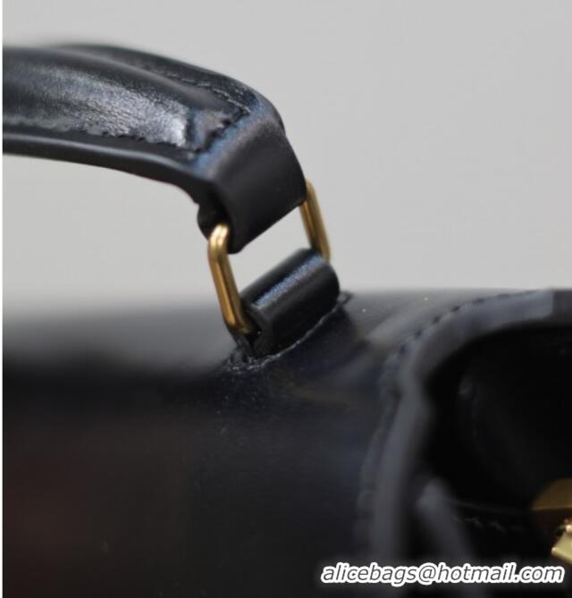 Promotional Saint Laurent Cassandre Mini Bag in Box Leather 602716 Black 2025