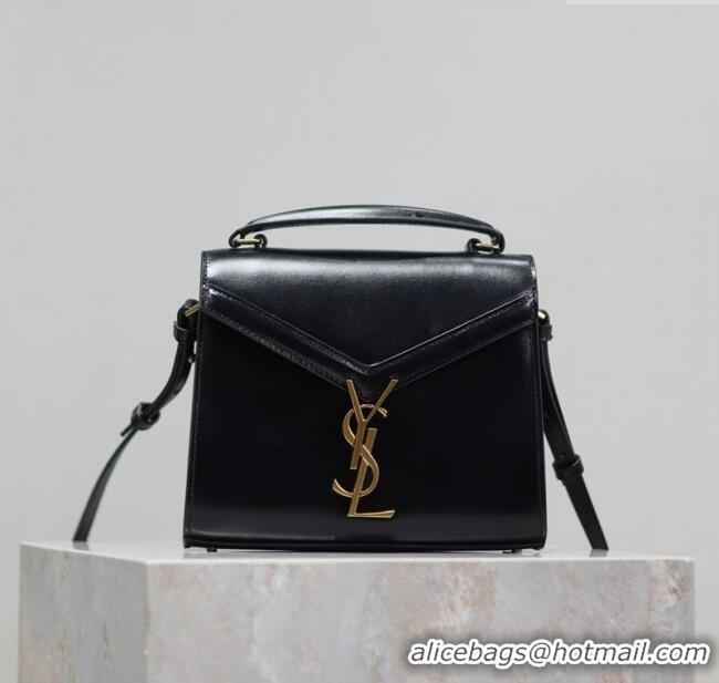 Promotional Saint Laurent Cassandre Mini Bag in Box Leather 602716 Black 2025