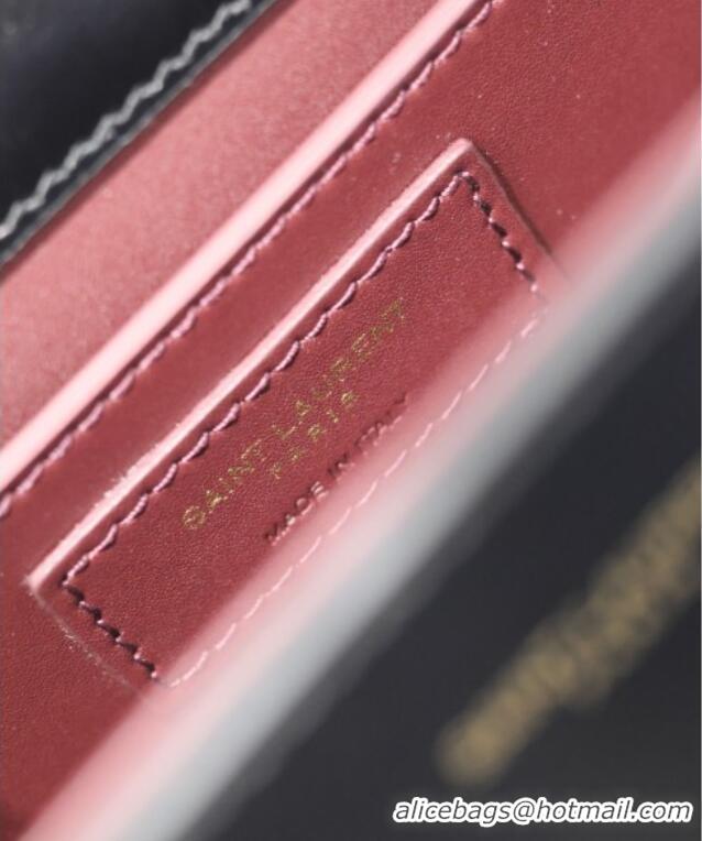 Promotional Saint Laurent Cassandre Mini Bag in Box Leather 602716 Black 2025