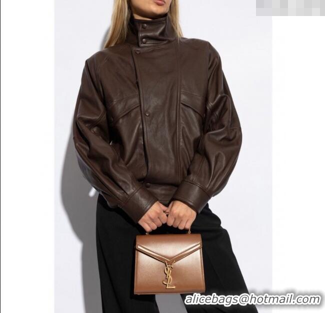 Promotional Saint Laurent Cassandre Mini Bag in Box Leather 602716 Black 2025