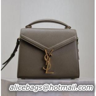 Trendy Design Saint Laurent Cassandre Mini Bag in Grained Leather 602716 Olive Green 2025