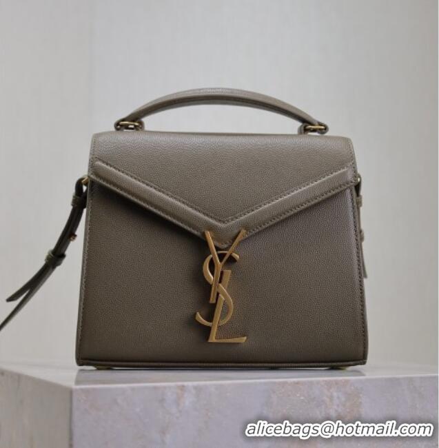 Trendy Design Saint Laurent Cassandre Mini Bag in Grained Leather 602716 Olive Green 2025