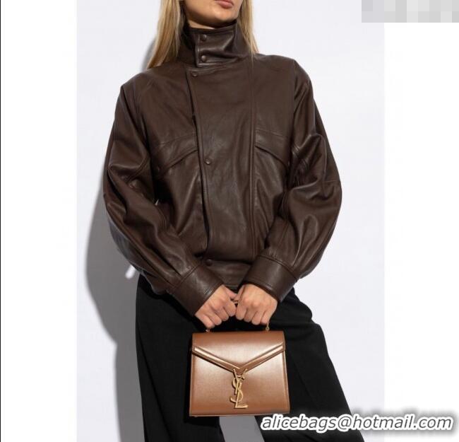 Trendy Design Saint Laurent Cassandre Mini Bag in Grained Leather 602716 Olive Green 2025