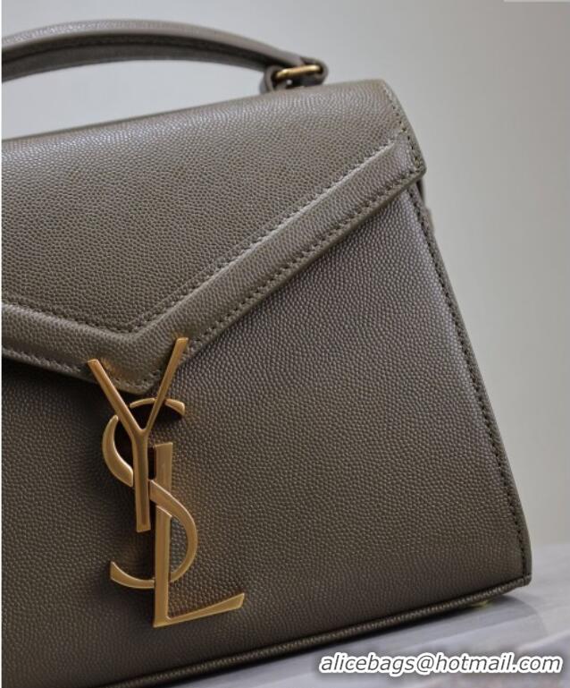 Trendy Design Saint Laurent Cassandre Mini Bag in Grained Leather 602716 Olive Green 2025