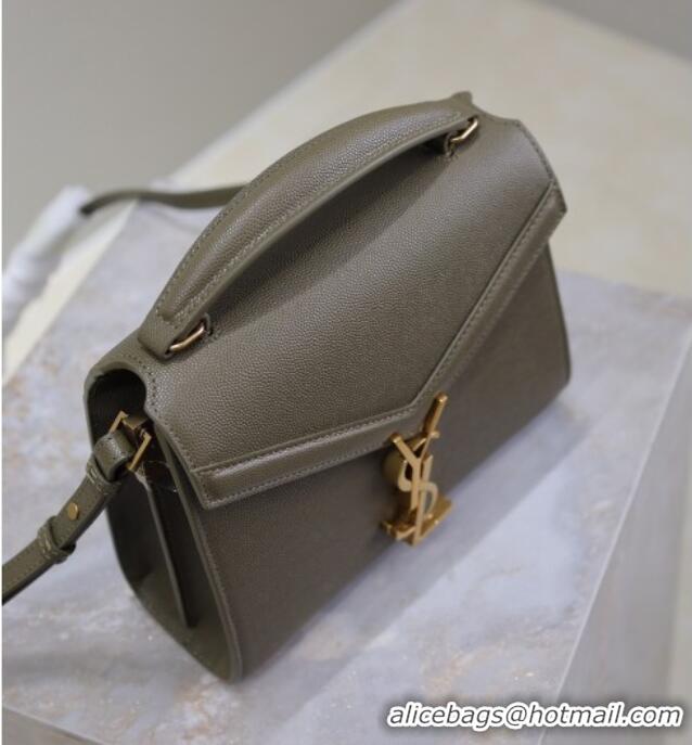 Trendy Design Saint Laurent Cassandre Mini Bag in Grained Leather 602716 Olive Green 2025