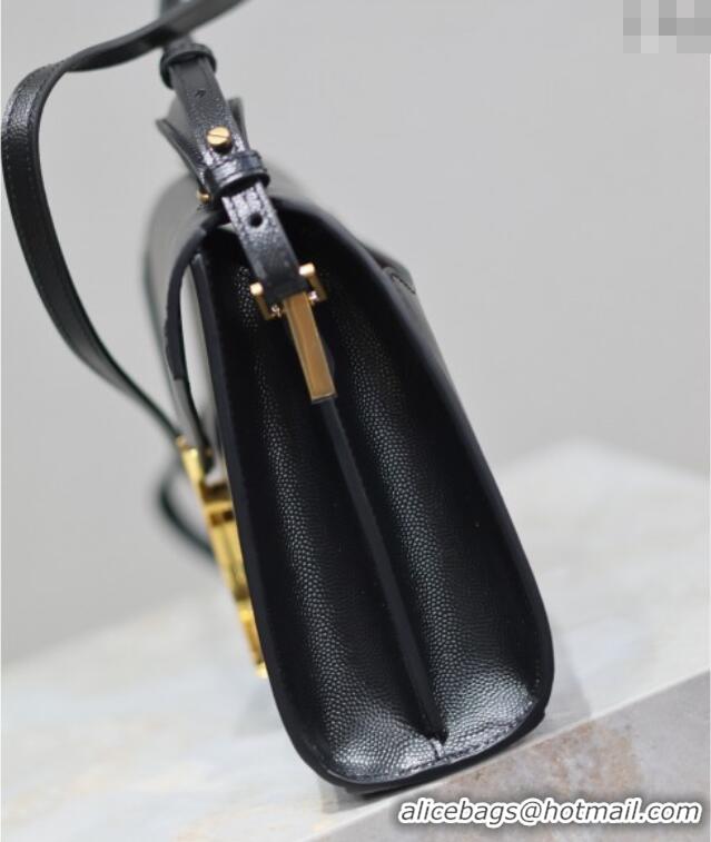 Good Product Saint Laurent Cassandre Mini Bag in Grained Leather 602716 Black 2025