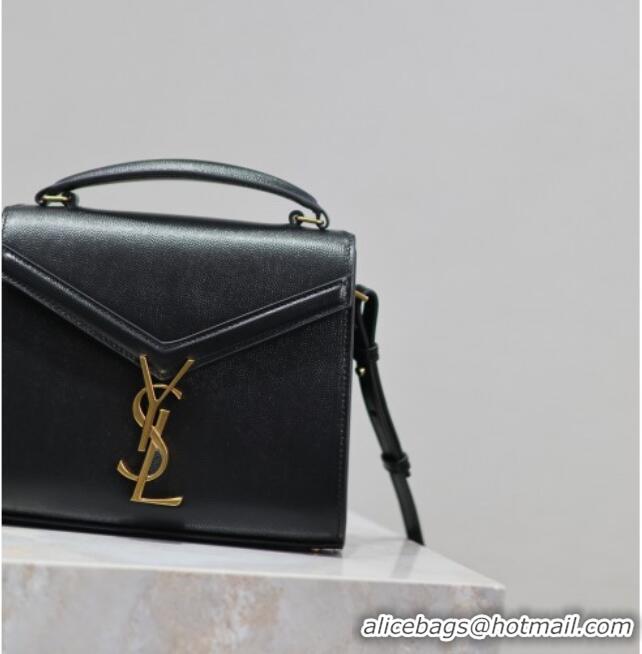 Good Product Saint Laurent Cassandre Mini Bag in Grained Leather 602716 Black 2025
