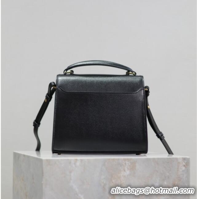 Good Product Saint Laurent Cassandre Mini Bag in Grained Leather 602716 Black 2025