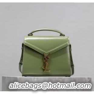 Promotional Saint Laurent Cassandre Mini Bag in Box Leather 602716 Avocado Green 2025