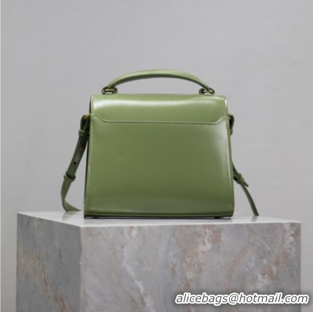 Promotional Saint Laurent Cassandre Mini Bag in Box Leather 602716 Avocado Green 2025