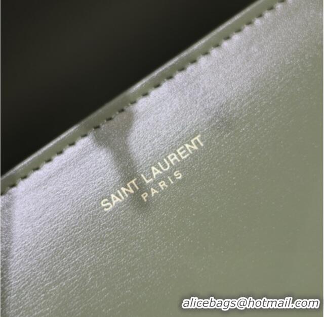 Promotional Saint Laurent Cassandre Mini Bag in Box Leather 602716 Avocado Green 2025