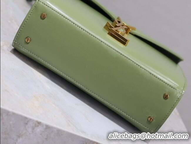 Promotional Saint Laurent Cassandre Mini Bag in Box Leather 602716 Avocado Green 2025