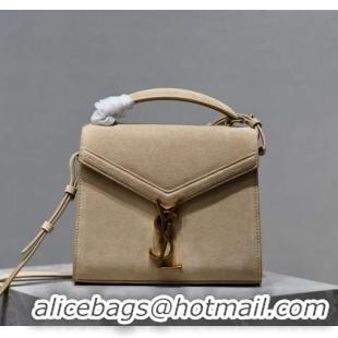 Trendy Design Saint Laurent Cassandre Mini Bag in Suede 602716 Beige 2025