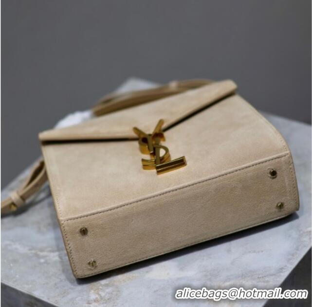 Trendy Design Saint Laurent Cassandre Mini Bag in Suede 602716 Beige 2025