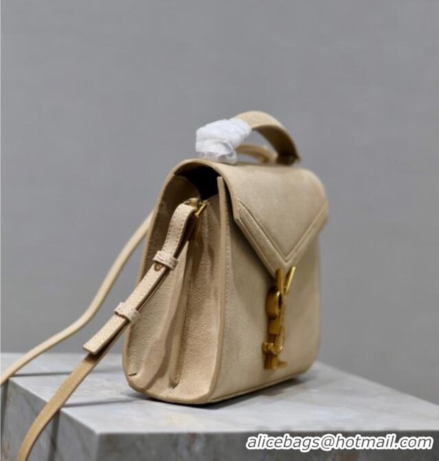 Trendy Design Saint Laurent Cassandre Mini Bag in Suede 602716 Beige 2025