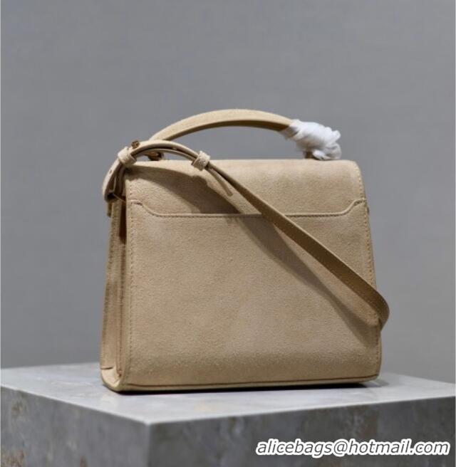 Trendy Design Saint Laurent Cassandre Mini Bag in Suede 602716 Beige 2025