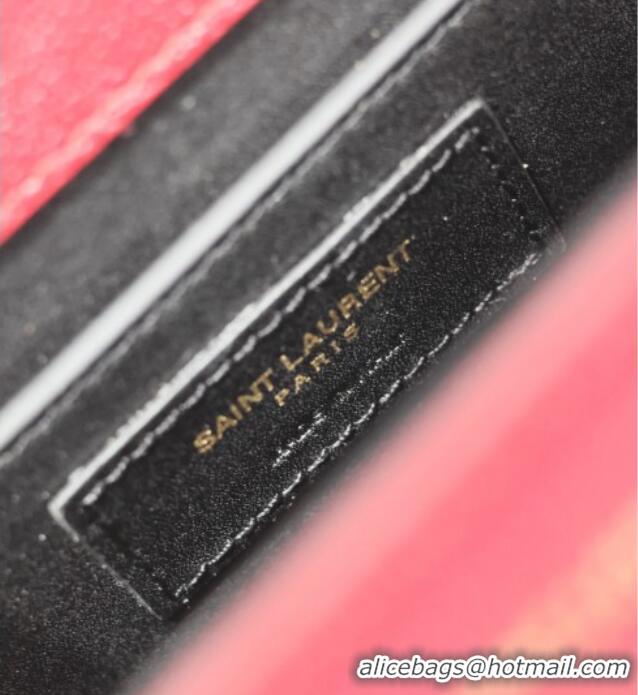Luxury Discount Saint Laurent Cassandre Mini Bag in Grained Leather 602716 Red 2025
