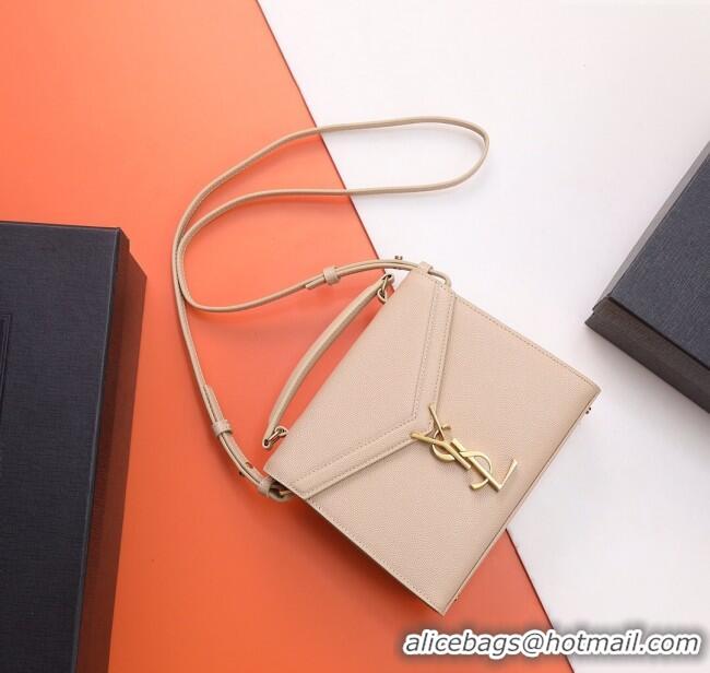 Famous Brand Saint Laurent Cassandre Mini Bag in Grained Leather 602716 Nude Pink 2025