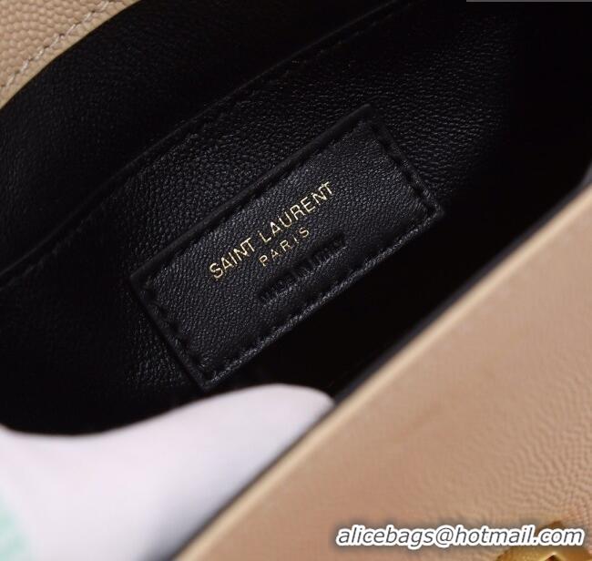 Famous Brand Saint Laurent Cassandre Mini Bag in Grained Leather 602716 Nude Pink 2025