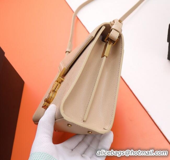 Famous Brand Saint Laurent Cassandre Mini Bag in Grained Leather 602716 Nude Pink 2025