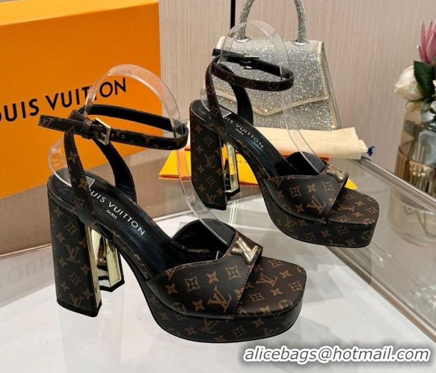 Shop Cheap Louis Vuitton Swing Platform Sandals 11cm in Monogram Canvas 1AICSA 1219114
