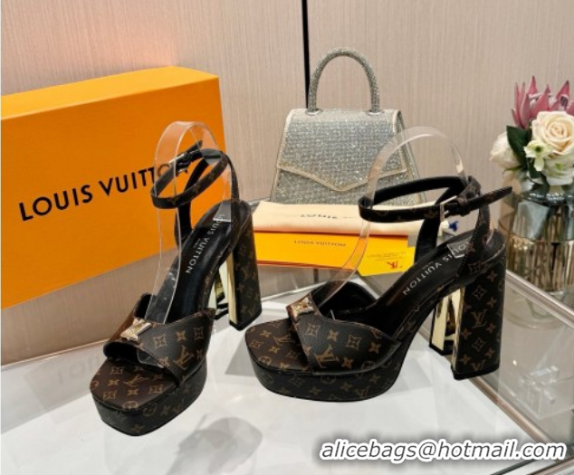 Shop Cheap Louis Vuitton Swing Platform Sandals 11cm in Monogram Canvas 1AICSA 1219114