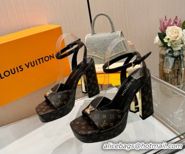Shop Cheap Louis Vuitton Swing Platform Sandals 11cm in Monogram Canvas 1AICSA 1219114
