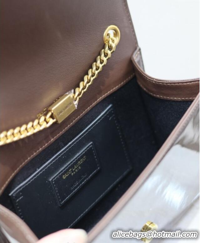Grade Design Saint Laurent Kate Small Chain Bag in Patent Leather 469390 Brown 2025