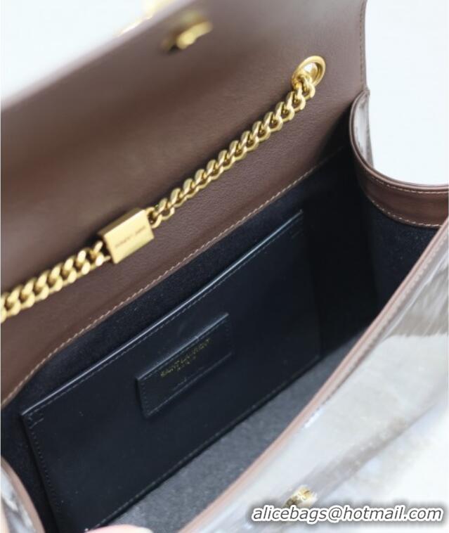 Buy Cheap Saint Laurent Kate Medium Chain Bag in Patent Leather 364021 Brown 2025