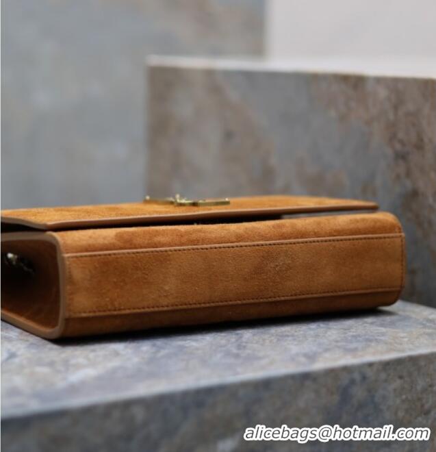 Trendy Design Saint Laurent Kate Medium Chain Bag in Suede 364021 Clay Yellow 2025