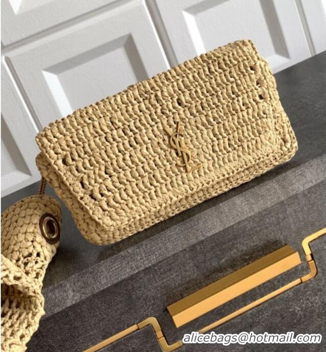 Unique Grade Saint Laurent Icare Tote Bag in Raffia Straw 772191 Beige 2025
