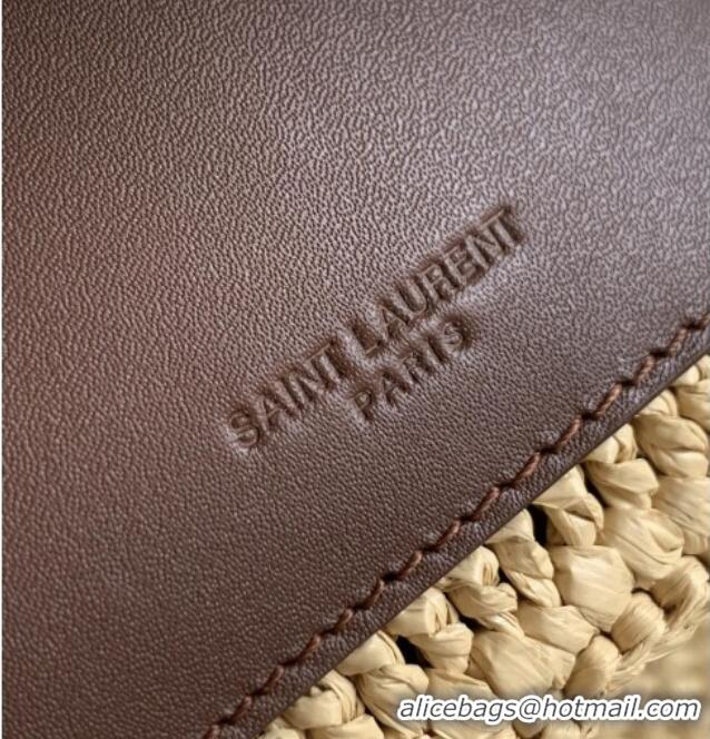 Unique Grade Saint Laurent Icare Tote Bag in Raffia Straw 772191 Beige 2025