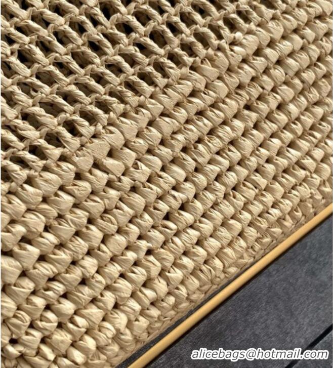 Unique Grade Saint Laurent Icare Tote Bag in Raffia Straw 772191 Beige 2025