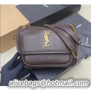 Grade Design Saint Laurent Niki Baby bag in Grained Lambskin 633179 Coffee 2025