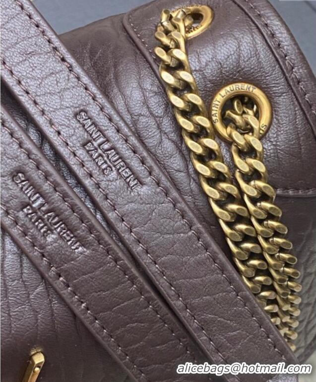 Grade Design Saint Laurent Niki Baby bag in Grained Lambskin 633179 Coffee 2025