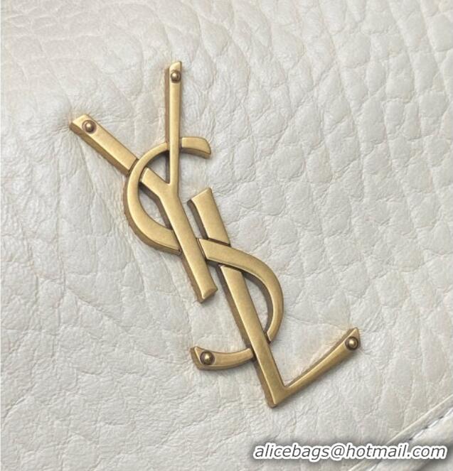 Shop Discount Saint Laurent Niki Baby bag in Grained Lambskin 633179 White 2025