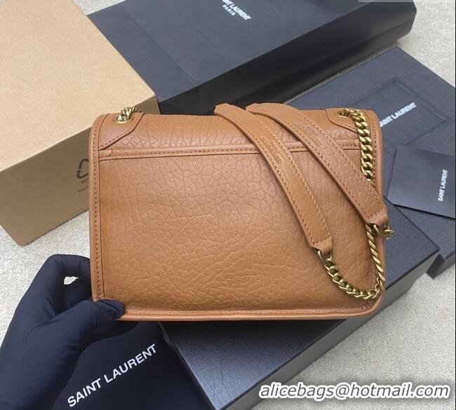 Trendy Design Saint Laurent Niki Baby bag in Grained Lambskin 633179 Caramel Brown 2025