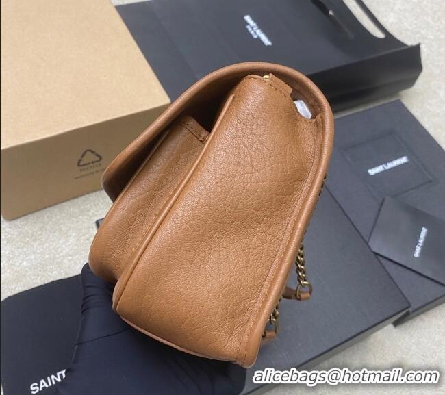 Trendy Design Saint Laurent Niki Baby bag in Grained Lambskin 633179 Caramel Brown 2025