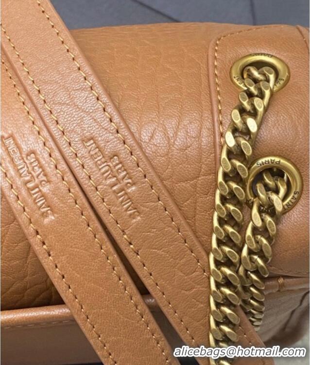 Trendy Design Saint Laurent Niki Baby bag in Grained Lambskin 633179 Caramel Brown 2025