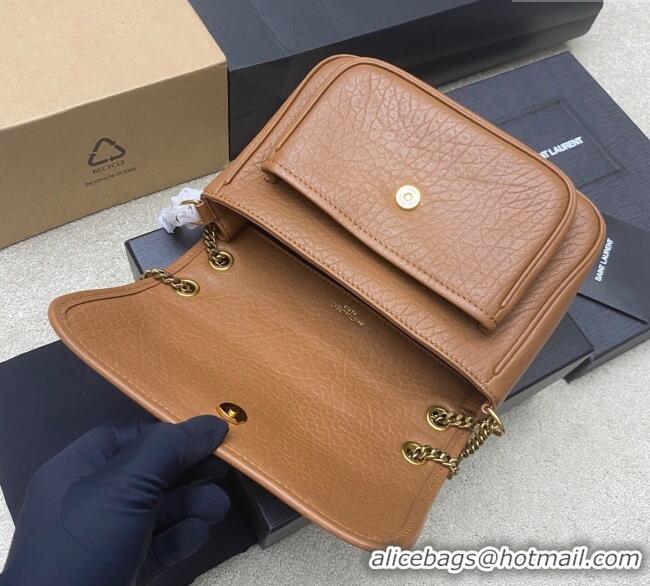 Trendy Design Saint Laurent Niki Baby bag in Grained Lambskin 633179 Caramel Brown 2025