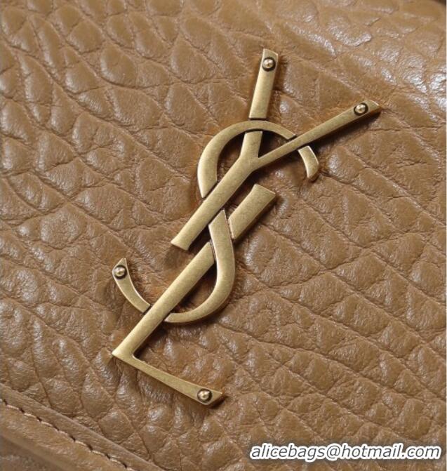 Top Grade Saint Laurent Niki Baby bag in Grained Lambskin 633179 Dark Cork 2025